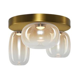LED Stropní svítidlo VASO LED/12W/230V pr. 42 cm zlatá/kouřová