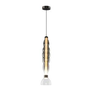 LED Lustr na lanku LUCCO LED/18W/230V pr. 15 cm kouřová