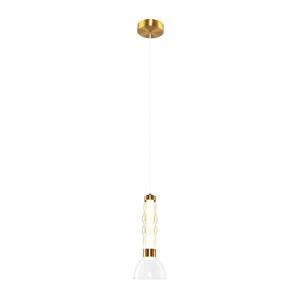 LED Lustr na lanku LUCCO LED/13W/230V pr. 15 cm zlatá