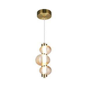 LED Lustr na lanku BOLLA LED/12W/230V pr. 16 cm zlatá
