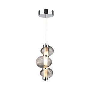 LED Lustr na lanku BOLLA LED/12W/230V pr. 16 cm kouřová