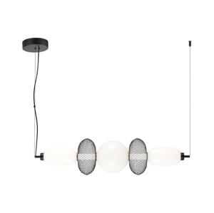 LED Lustr na lanku ARAME LED/32W/230V černá