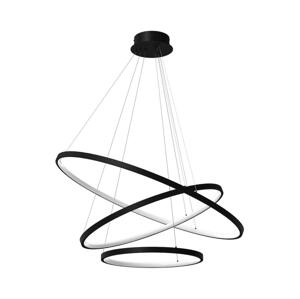 LED Lustr na lanku HOOP LED/93W/230V pr. 60 cm 4000K černá