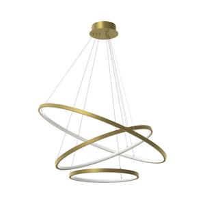 LED Lustr na lanku HOOP LED/93W/230V pr. 80 cm 4000K zlatá