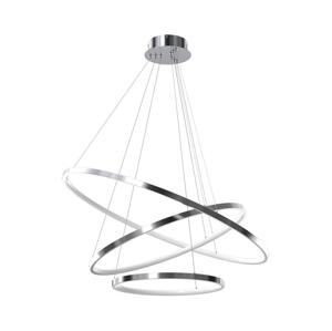 LED Lustr na lanku HOOP LED/93W/230V pr. 80 cm 4000K lesklý chrom