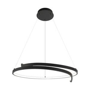 LED Lustr na lanku LORENZO LED/35W/230V černá
