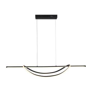 LED Lustr na lanku AMBAR LED/35W/230V černá