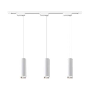 Lustr na lanku v lištovém systému PIPE 3xGU10/10W/230V bílá