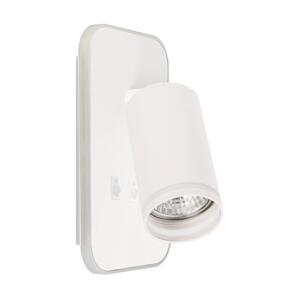 LED Nástěnné bodové svítidlo PIPE 1xGU10/10W/230V + LED/6W bílá