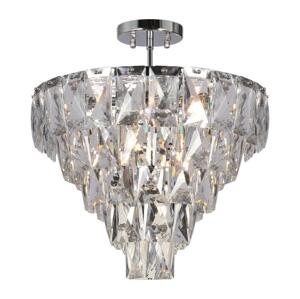 Lustr na tyči CHELSEA 6xE14/40W/230V pr. 50 cm lesklý chrom