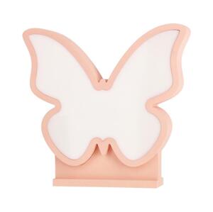 LED Dětská stolní lampa BUTTERFLY LED/14W/230V růžová