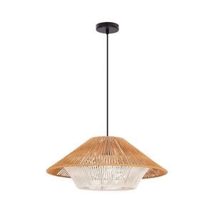 Lustr na lanku AFRICA 1xE27/40W/230V pr. 50 cm hnědá/krémová