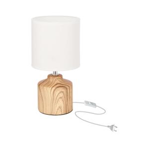Stolní lampa MINOS 1xE14/40W/230V hnědá/bílá