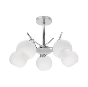 Lustr na tyči AMOS 5xE27/40W/230V lesklý chrom