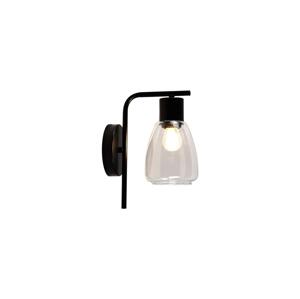 Nástěnná lampa MOLDO 1xE27/40W/230V černá/čirá