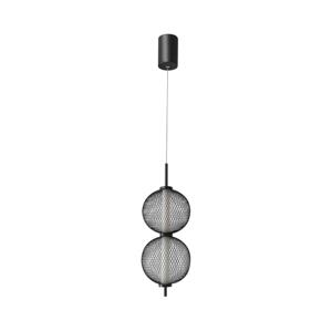 LED Lustr na lanku PUMA LED/10W/230V pr. 14 cm černá