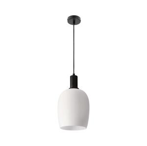 Lustr na lanku WOLKEN 1xE27/40W/230V bílá/černá