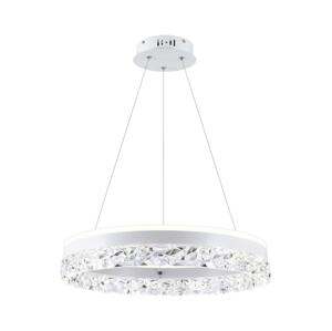 LED Lustr na lanku FROZI LED/32W/230V pr. 50 cm bílá