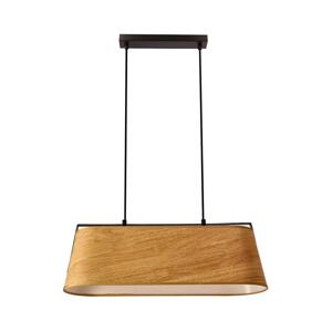 Lustr na lanku MILBURY 2xE27/40W/230V hnědá