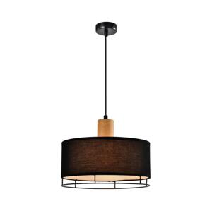 Lustr na lanku ARDI 1xE27/40W/230V černá/hnědá