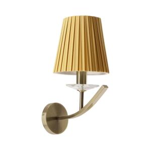 Nástěnná lampa VITORIA 1xE14/40W/230V žlutá/mosaz