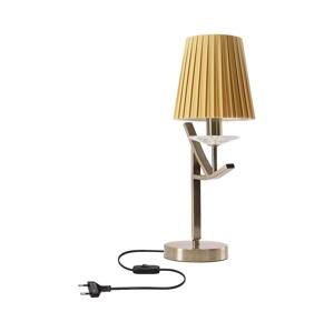 Stolní lampa VITORIA 1xE14/40W/230V žlutá/mosaz