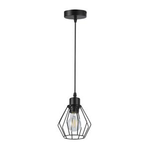 Lustr na lanku 1xE27/35W/230V pr. 18 cm černá