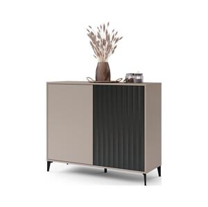 Mazzoni Komoda RONJA taupe/černá