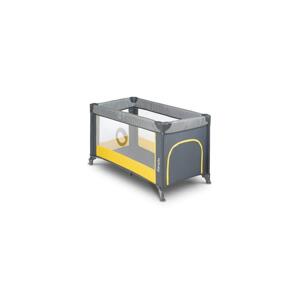 Lionelo Lionelo - Cestovní postýlka STEFI šedá/žlutá