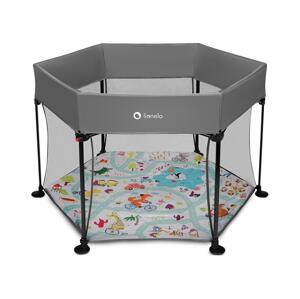 Lionelo Lionelo - Hrací ohrádka ROEL Grey Multicolor