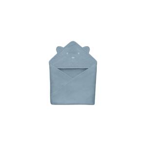 Lionelo Lionelo - Dětská osuška s kapucí MUSLIN HOODED TOWEL Grey Sky