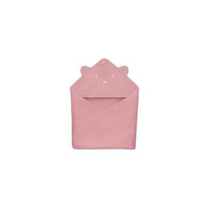 Lionelo Lionelo - Dětská osuška s kapucí MUSLIN HOODED TOWEL Pink Baby