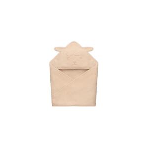 Lionelo Lionelo - Dětská osuška s kapucí MUSLIN HOODED TOWEL Beige Cappuccino