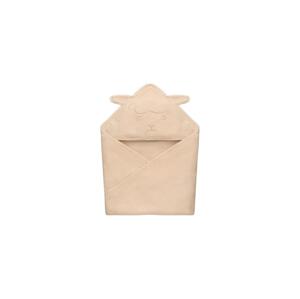 Lionelo Lionelo - Dětská osuška s kapucí MUSLIN HOODED TOWEL Beige Sand