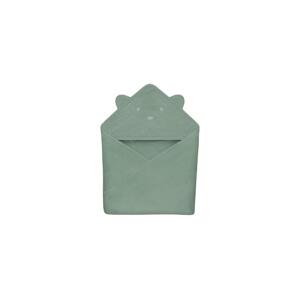 Lionelo Lionelo - Dětská osuška s kapucí MUSLIN HOODED TOWEL Green Forest
