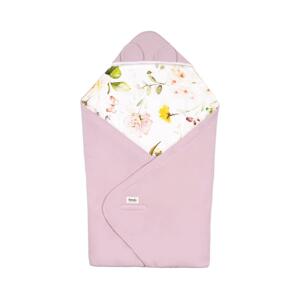 Lionelo Lionelo - Zavinovačka do autosedačky TRAVEL SWADDLE 90x90 cm Pink Flower