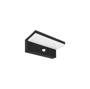 LED Venkovní nástěnné svítidlo se senzorem HESTIO LED/9W/230V 4000K IP44 černá