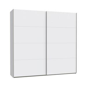 FORTE Šatní skříň se zrcadlem KARO 220x210 cm bílá SHMS92411-120