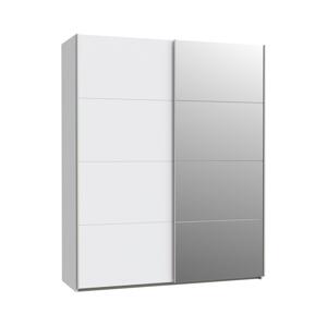 FORTE Šatní skříň se zrcadlem KARO 170x210 cm bílá SHMS82412-120
