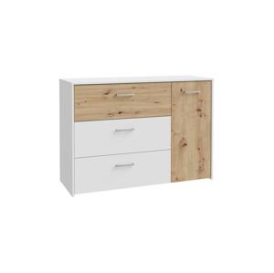 FORTE Komoda se zásuvkami URO dub artisan/ bílá CUGK221R-C853
