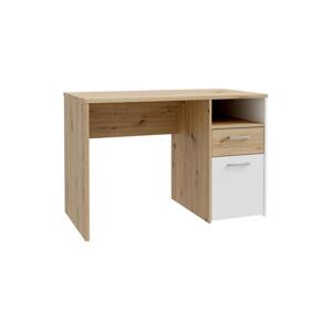 FORTE Psací stůl URO dub artisan/bílá CUGB111-C881