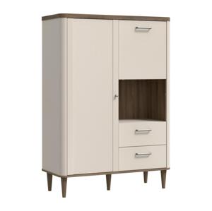 FORTE Komoda VIRO hnědá/béžová LCTK423L-M861