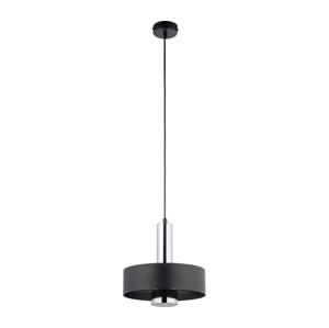 Lustr na lanku RIF LUX 1xGX53/12W/230V pr. 25 cm černá/lesklý chrom