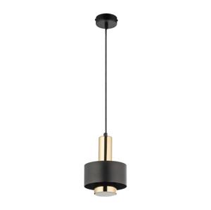 Lustr na lanku RIF LUX 1xGX53/12W/230V pr. 15 cm černá/zlatá