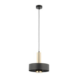 Lustr na lanku RIF LUX 1xGX53/12W/230V pr. 25 cm černá/zlatá