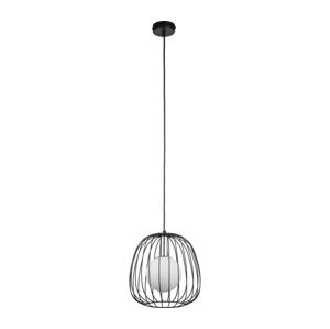 Lustr na lanku BELL 1xG9/12W/230V pr. 24 cm černá/lesklý chrom