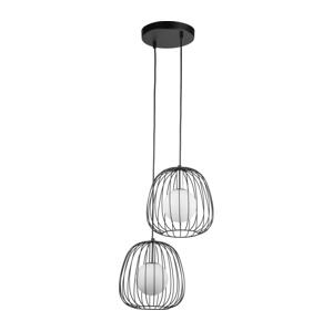 Lustr na lanku BELL 2xG9/12W/230V černá/lesklý chrom