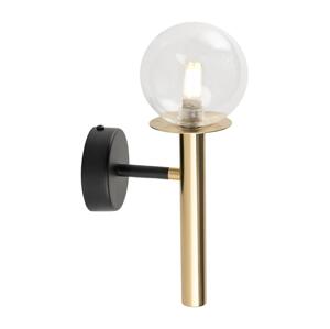 Nástěnná lampa DAISY 1xG9/12W/230V zlatá/černá/čirá