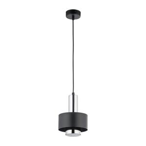 Lustr na lanku RIF LUX 1xGX53/12W/230V pr. 15 cm černá/lesklý chrom