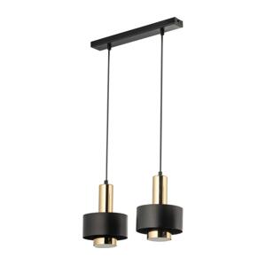 Lustr na lanku RIF LUX 2xGX53/12W/230V černá/zlatá